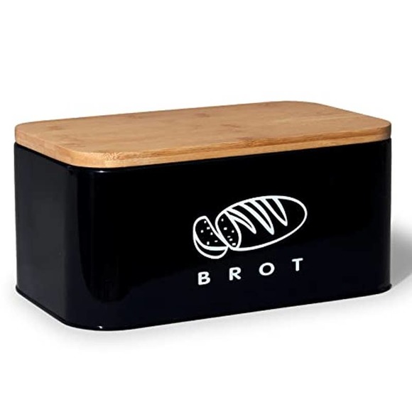 Theo&Cleo Large Bread bin with Cutting board Bamboo lid - Picture 1 of 6